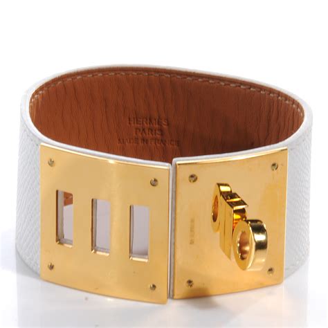 sell my hermes kelly dog bracelet|HERMES Epsom Kelly Dog Bracelet White.